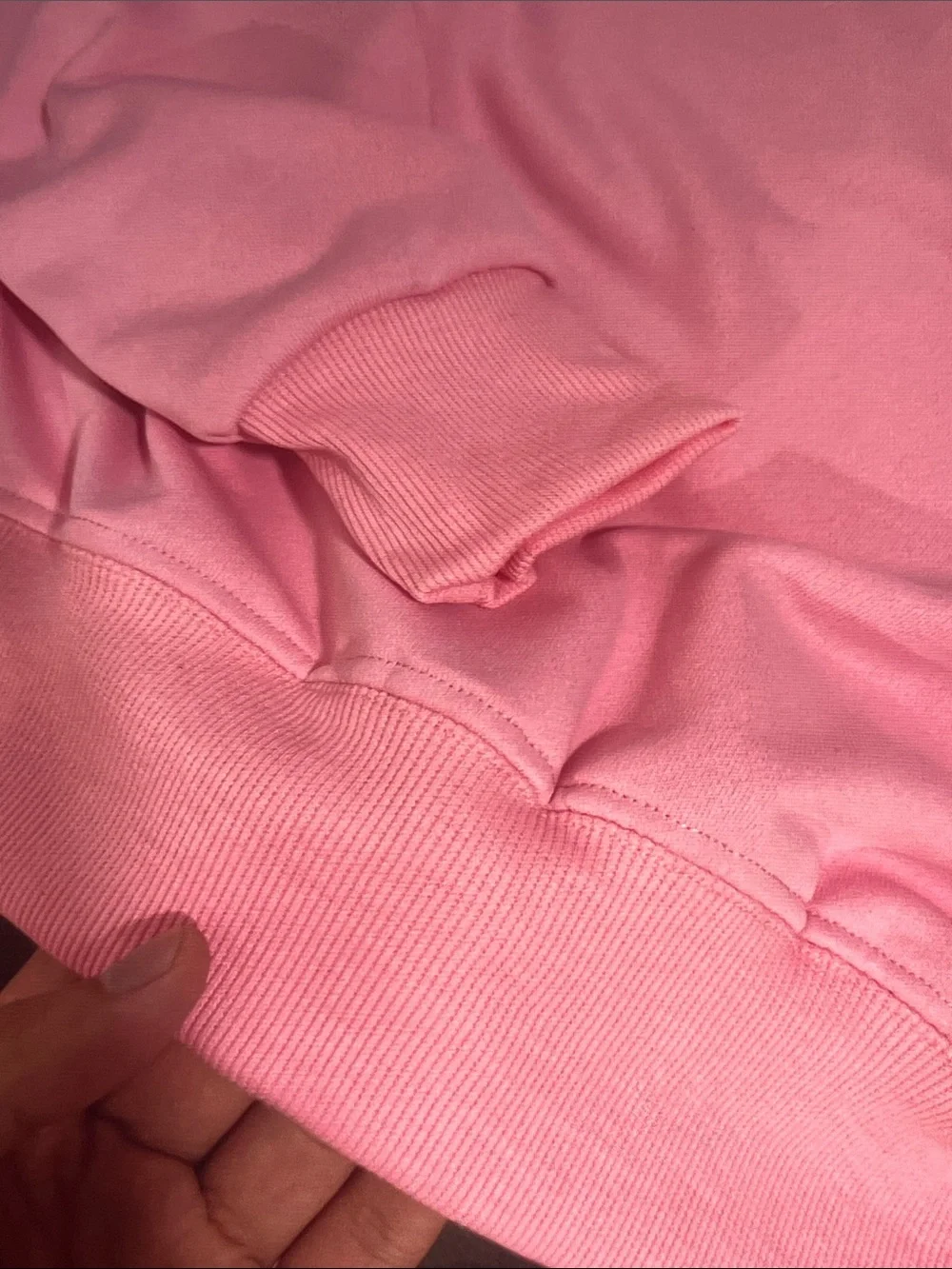 ALO Yoga Pink Cropped Sweatshirt & Drawstring Shorts Set Size M - Picture 4 of 11